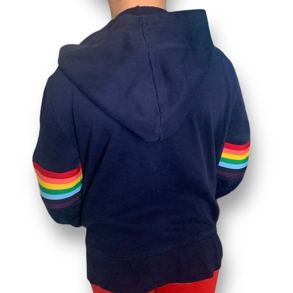 Gap Vintage Hooded Zipper Worldwide Rainbow Unisex XL 12 Reg - Picture 10 of 14